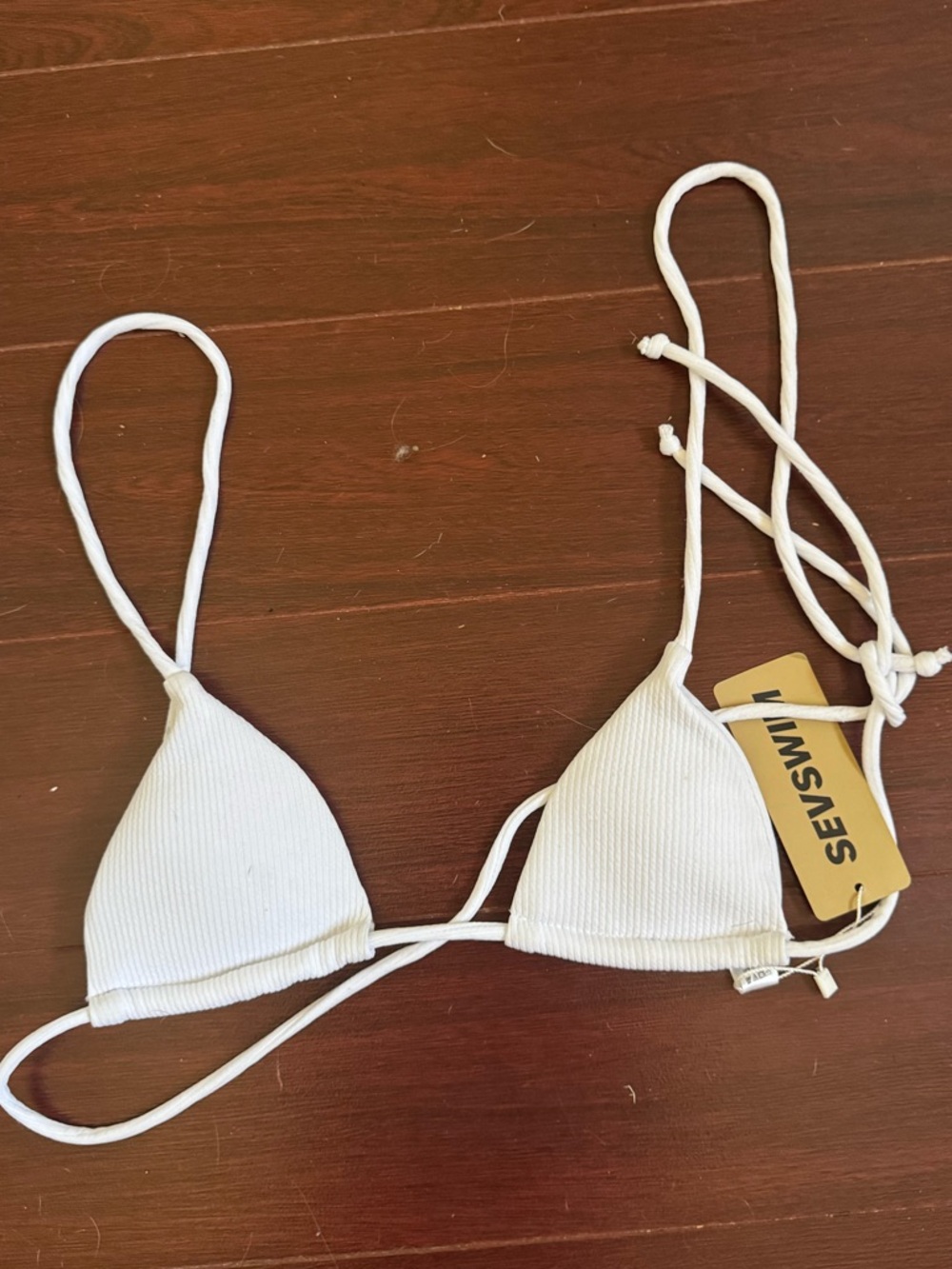 White bikini top